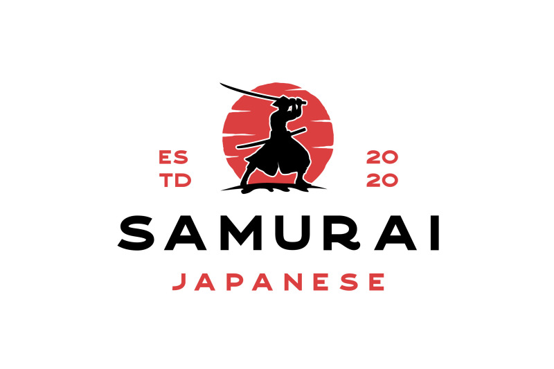 vintage-samurai-logo-design-illustration