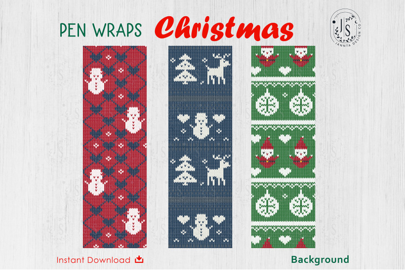 christmas-knitting-pen-wraps-file-set
