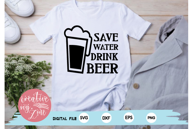 save-water-drink-beer-svg