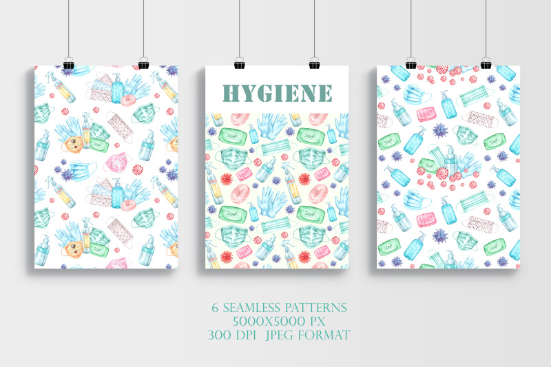 covid-seamless-pattern-quarantine-health-prevention-hygiene