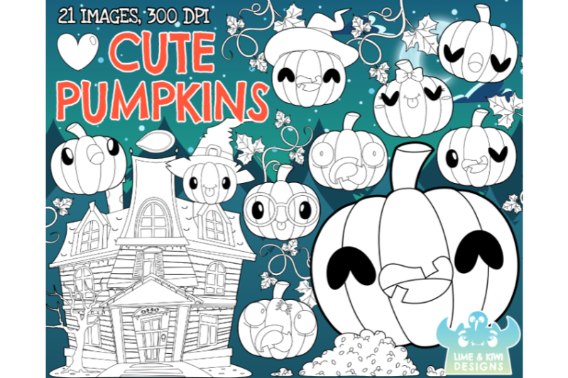 cute-pumpkins-digital-stamps-lime-and-kiwi-designs