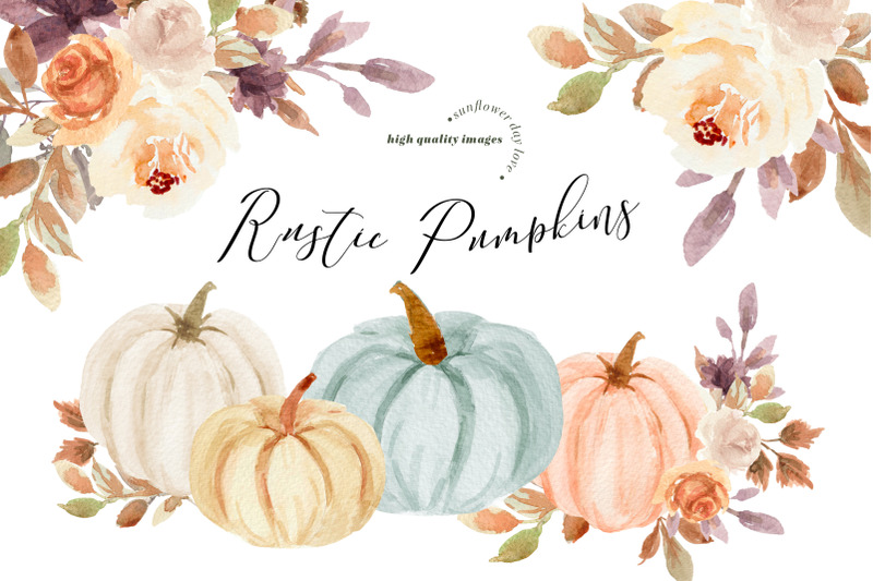 fall-autumn-pumpkin-boho-floral-leaves-clipart