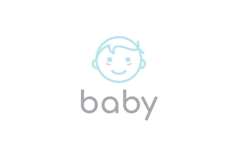 cute-happy-baby-toddler-babies-logo-design