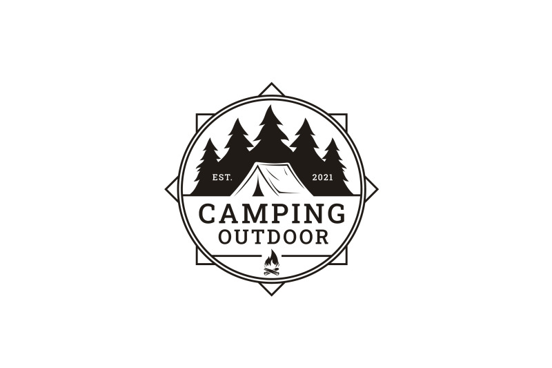 forest-camping-emblem-with-tent-and-pine-trees-logo-design