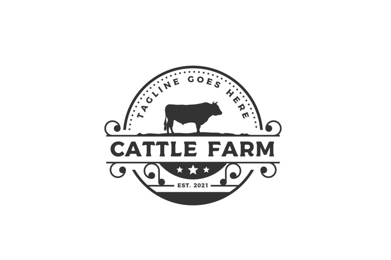 vintage-cattle-angus-beef-meat-label-logo-design