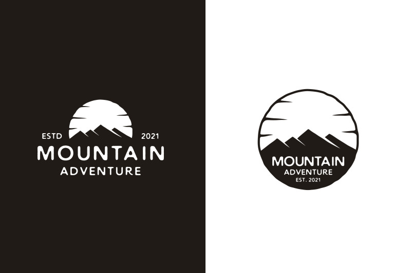 hand-drawn-vintage-hipster-mountain-adventure-stamp-label-logo-design