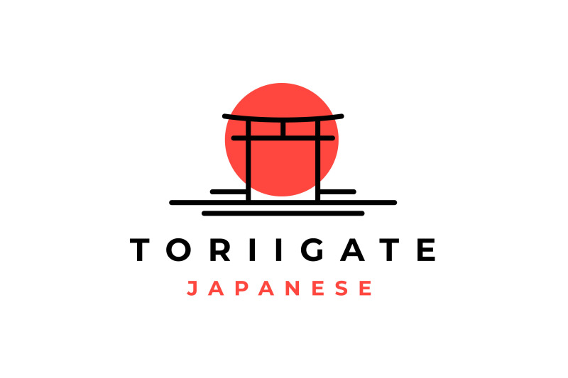 torii-house-torii-gate-vintage-hipster-logo-design-nbsp