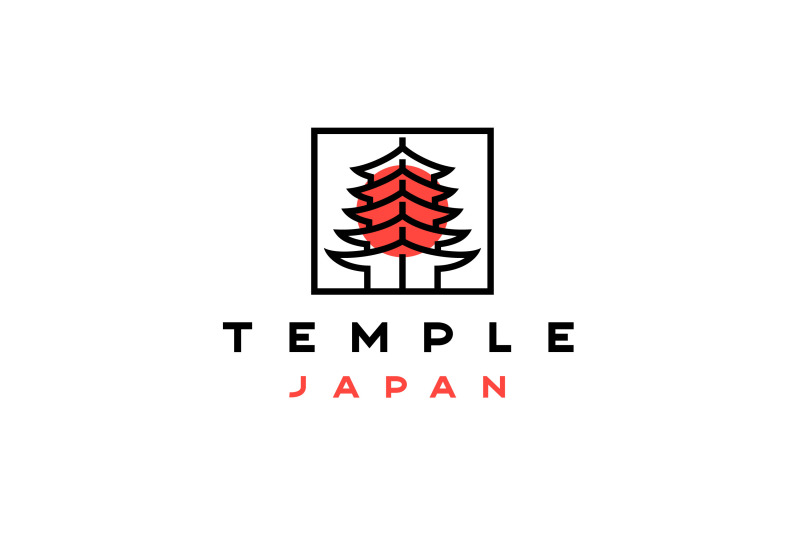 temple-logo-design-illustration-template