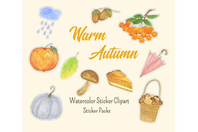 autumn-watercolor-sticker-pack