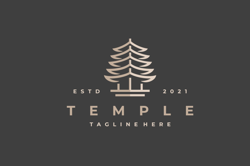 retro-temple-logo-design-illustration-template