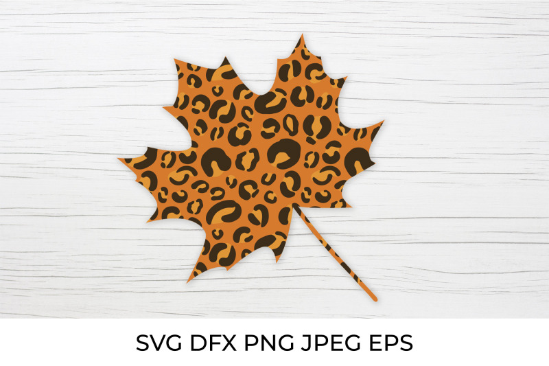 leopard-maple-leaf-fall-leaf-autumn-decorations