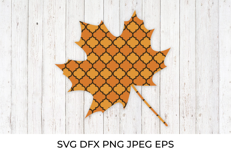 fall-maple-leaf-made-of-arabesque-tile-autumn-decorations