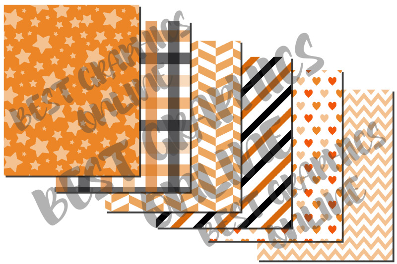 orange-and-black-halloween-background-digital-papers-pack