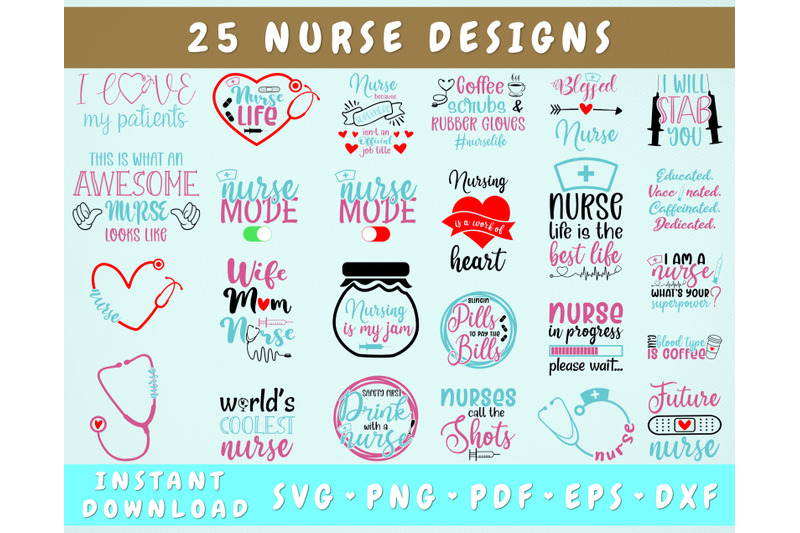 nurse-svg-bundle-25-designs-nursing-svg-nurse-quote-svg