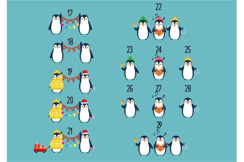 christmas-penguin-funny-snow-animals-cute-baby-penguins-cartoon