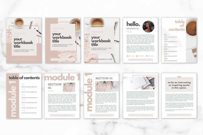 workbook-template-for-canva-blush