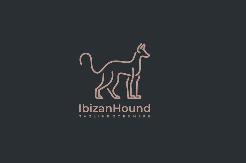 line-art-hunting-dog-silhouette-vector-logo-illustration