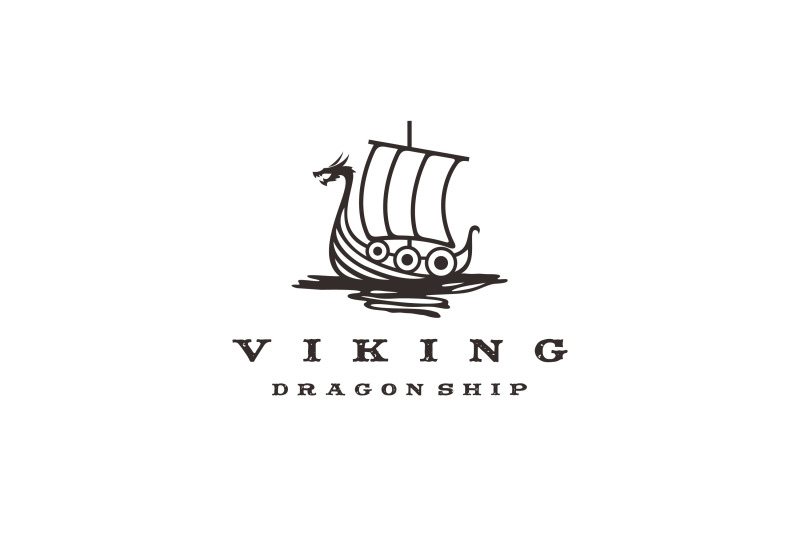 vintage-hipster-viking-ship-logo-design-vector