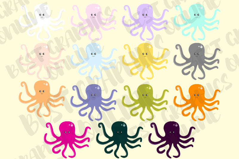 octopus-clipart-set-sea-animal-creature-octopuses-clipart