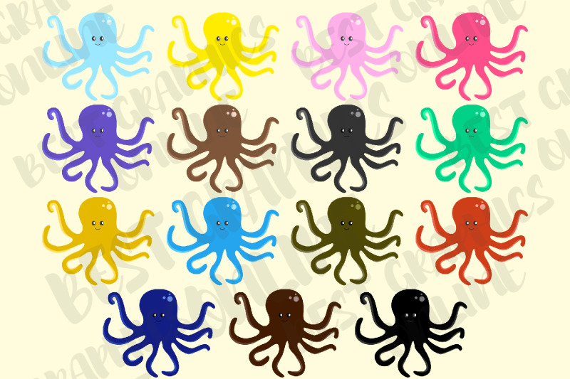 octopus-clipart-set-sea-animal-creature-octopuses-clipart