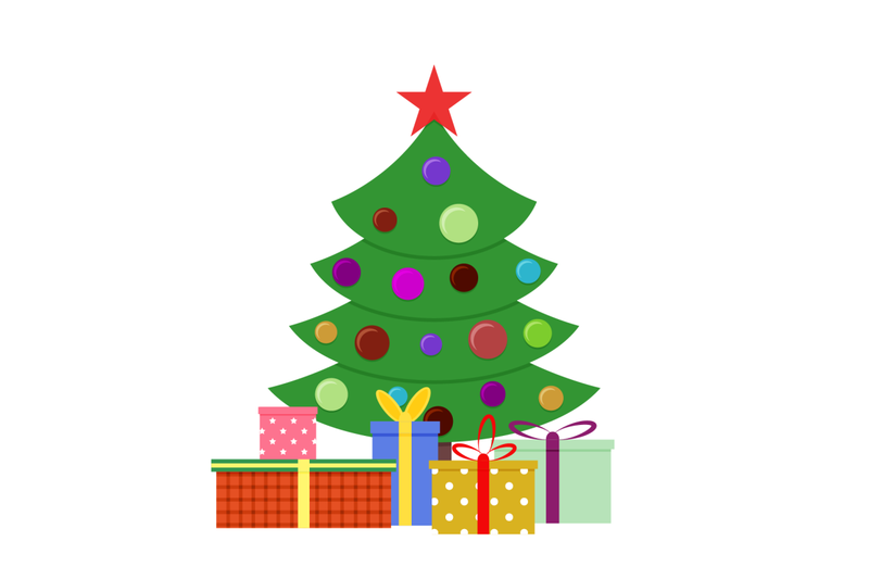 christmas-tree-decorated-colored-toys-with-gifts