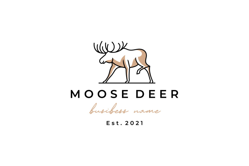 moose-deer-line-art-logo-vector-icon-illustration-design