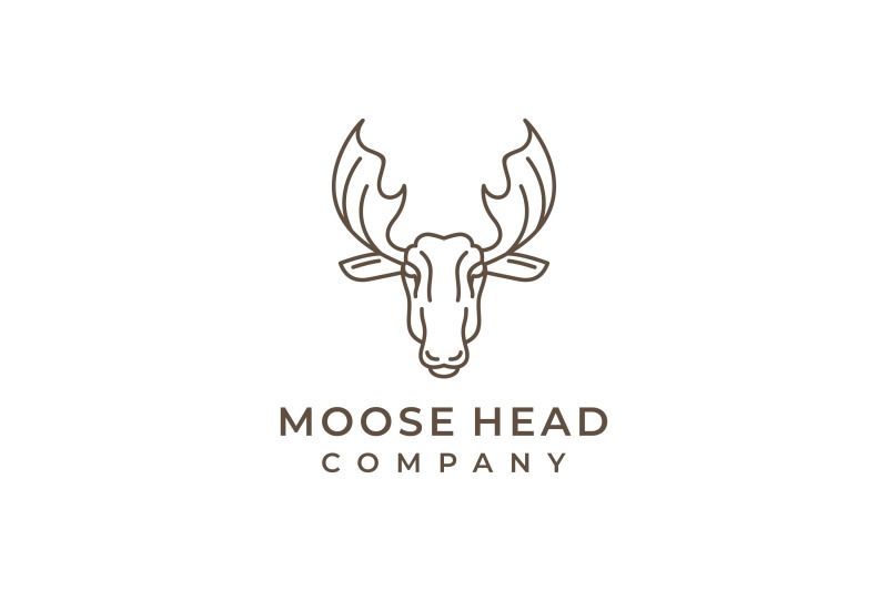 moose-deer-line-art-logo-vector-icon-illustration-design