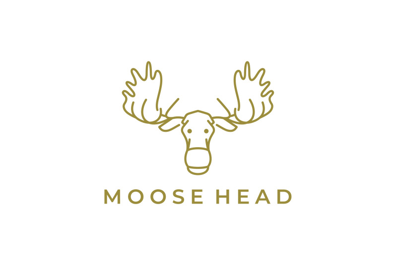 moose-deer-line-art-logo-vector-icon-illustration-design