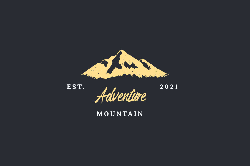 hand-drawn-vintage-hipster-mountain-adventure-logo-design