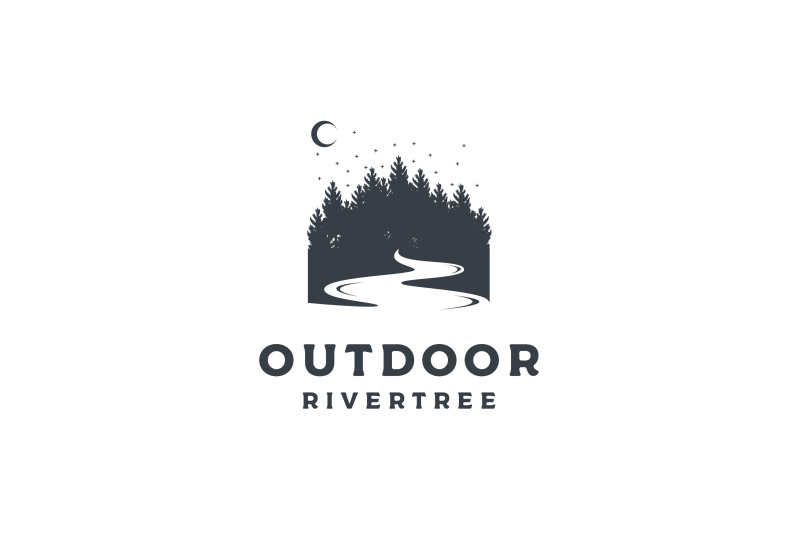 pine-forests-with-river-illustration-logo-design