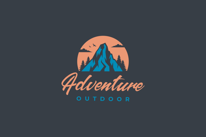 mountain-and-sun-adventure-logo-design