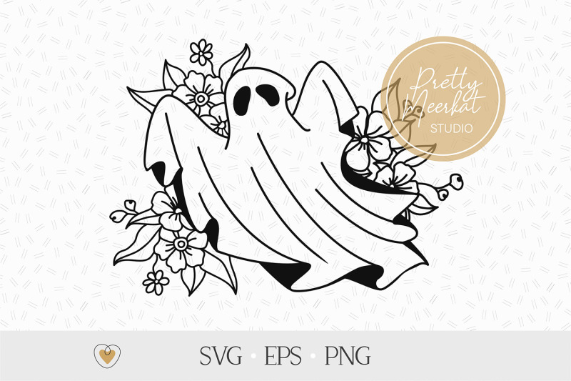 ghost-svg-floral-ghost-svg-halloween-svg-spooky-svg