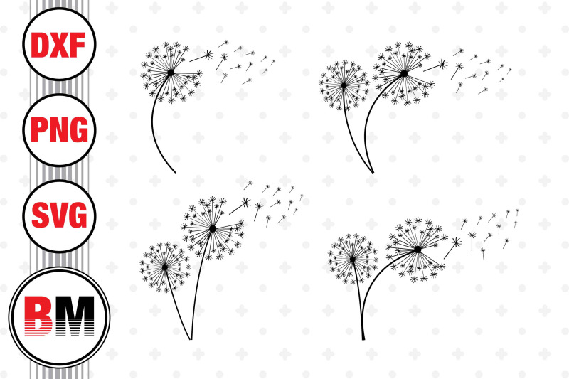 dandelion-svg-png-dxf-files