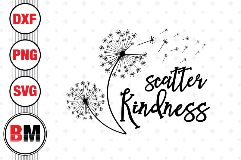 scatter-kindness-dandelion-svg-png-dxf-files