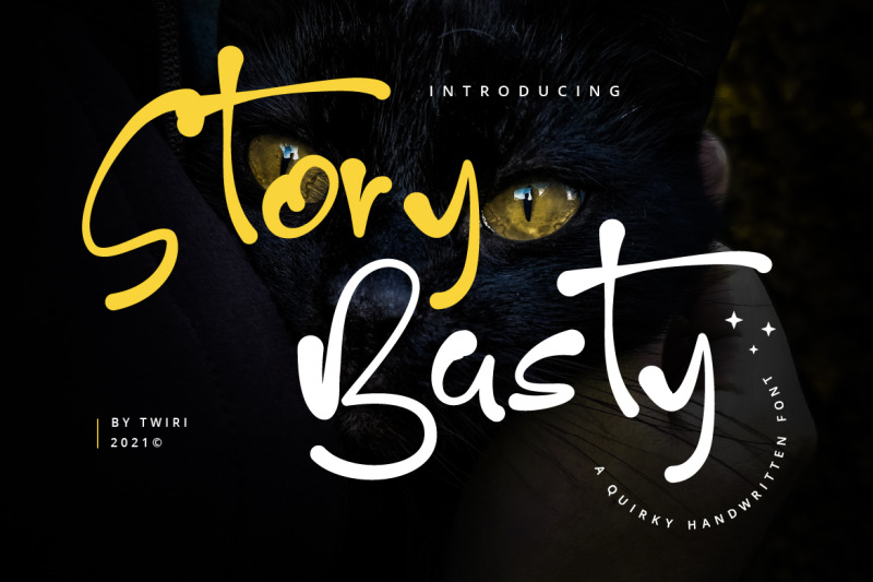 story-basty-quirky-handwritten-font