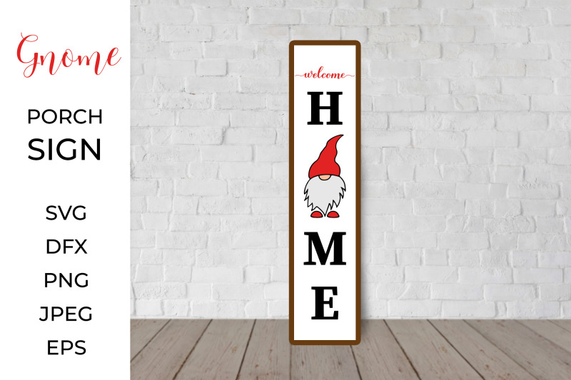 gnome-porch-sign-welcome-home-christmas-front-sign