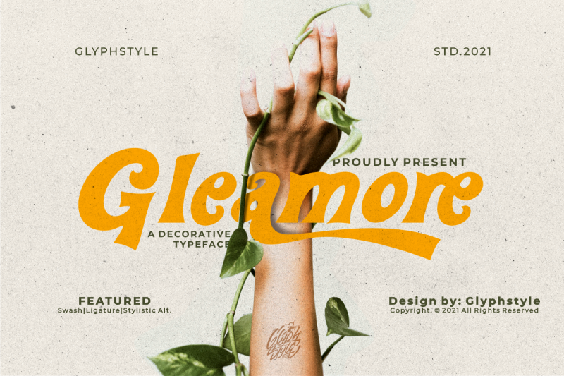 gleamore-display-font