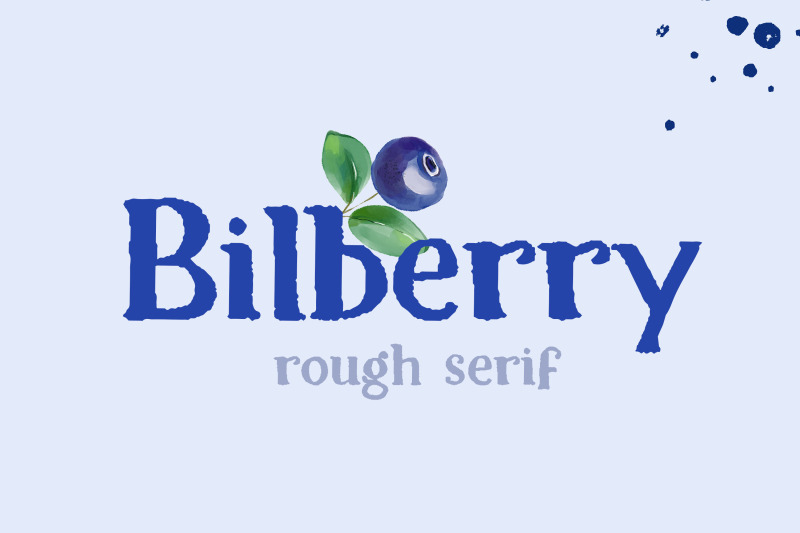 bilberry-rough-serif-font