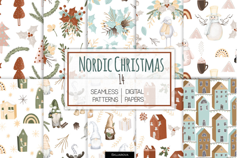 nordic-christmas-seamless-patterns