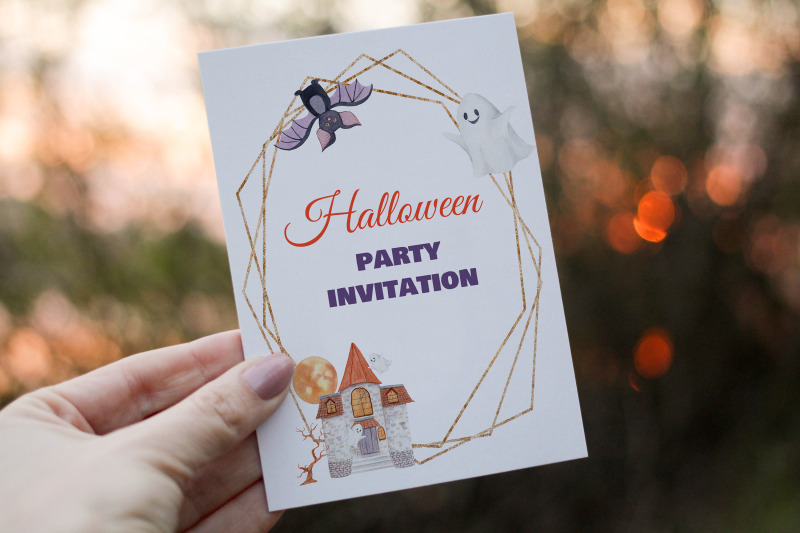 halloween-wreath-watercolor-halloween-frame-halloween-invitation-png