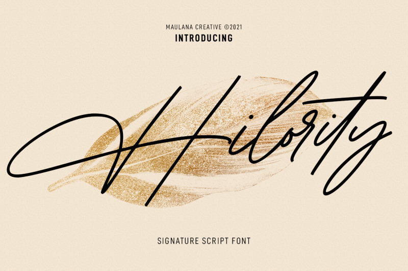 hilority-signature-font