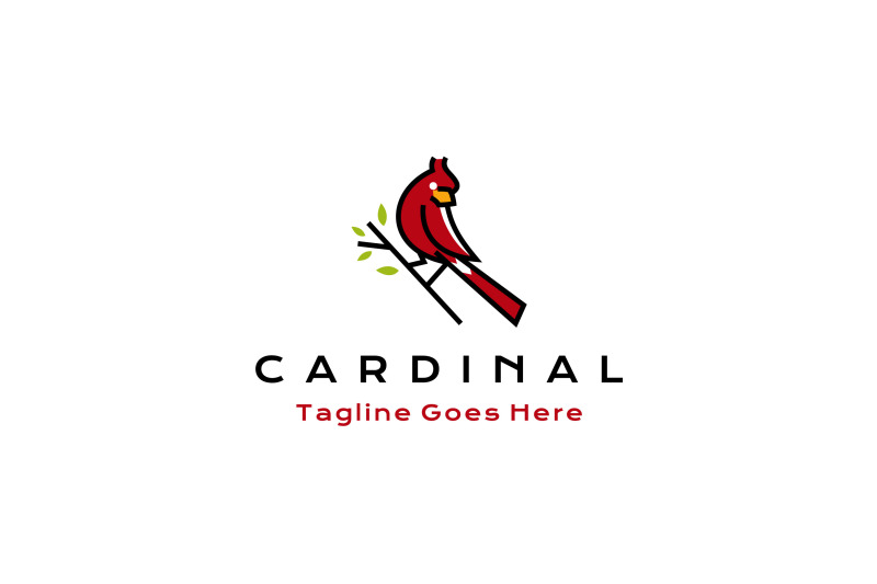 cardinal-bird-logo-design-vector-illustration