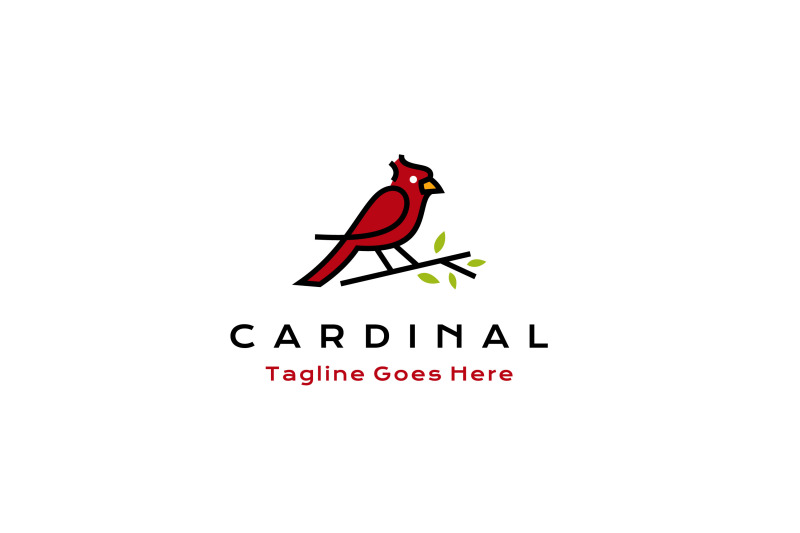 cardinal-bird-logo-design-vector-illustration