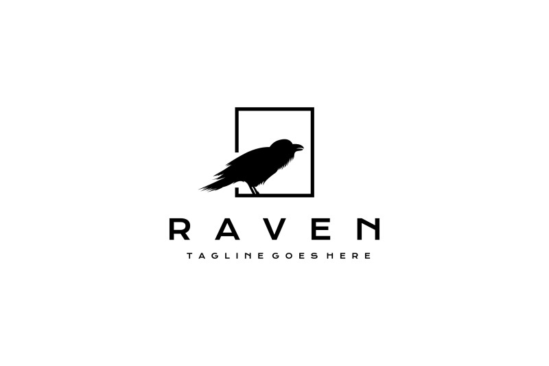 crow-raven-logo-design-vector-illustration