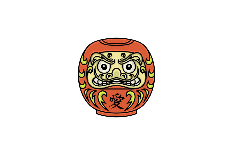 japanese-daruma-with-quot-ai-quot-kanji-quot-love-quot-logo-design-vector