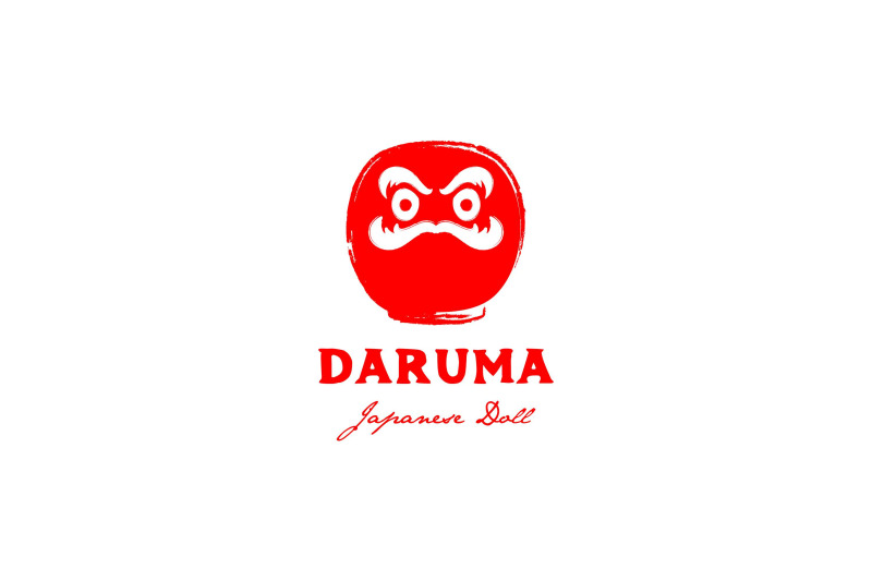japanese-daruma-doll-logo-design-vector-illustration