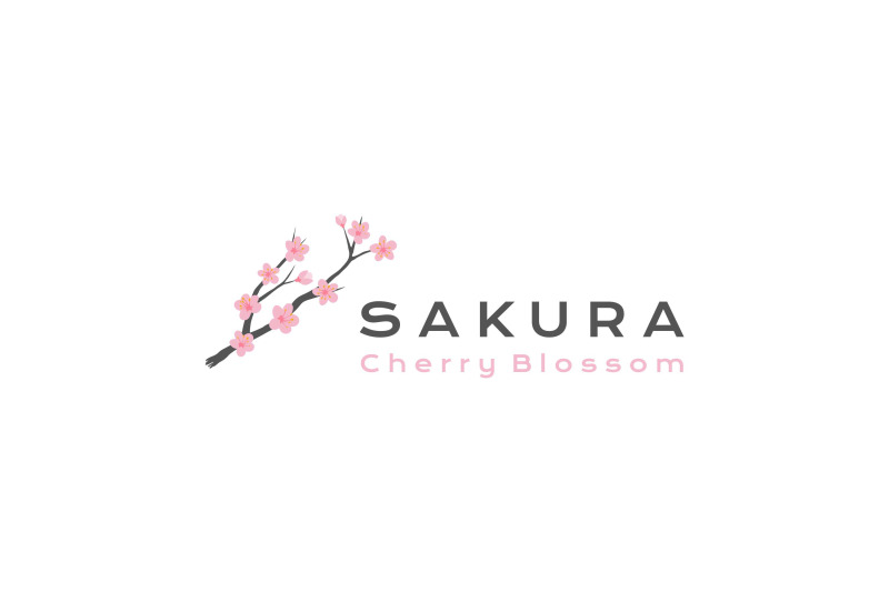 sakura-logo-design-vector-illustration