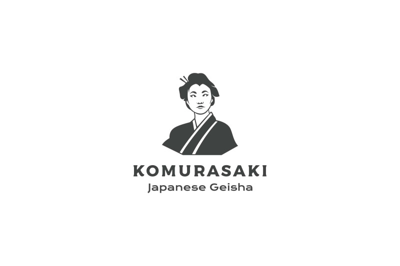 beautiful-japanese-geisha-logo-design-vector