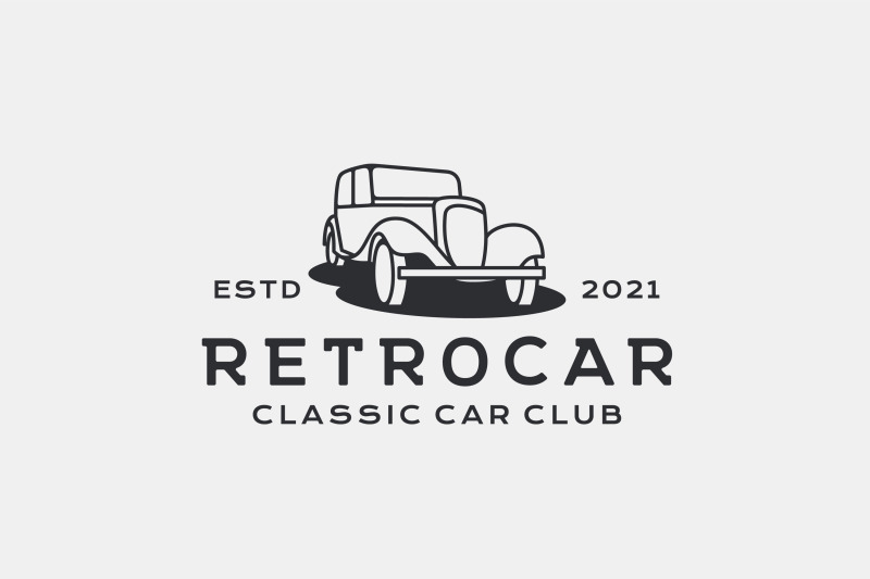 vintage-retro-car-logo-design-vector-illustration