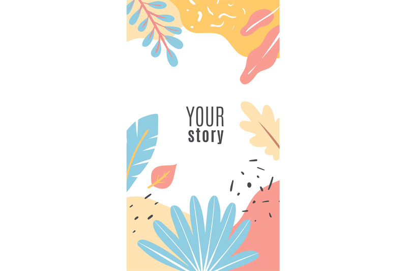 design-floral-cover-stories-blue-and-orange-tropical-leaves-and-exoti